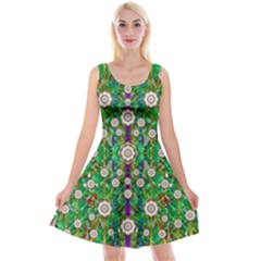 Pearl Flowers In The Glowing Forest Reversible Velvet Sleeveless Dress by pepitasart