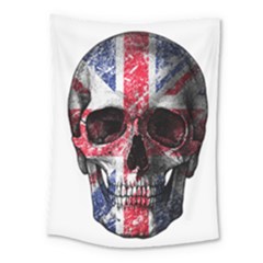 Uk Flag Skull Medium Tapestry by Valentinaart