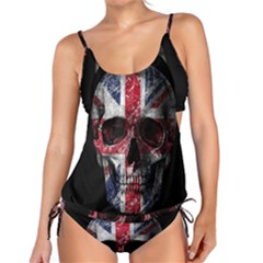 Uk Flag Skull Tankini Set by Valentinaart