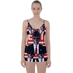 Dualism Tie Front Two Piece Tankini by Valentinaart