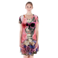 Bride From Hell Short Sleeve V-neck Flare Dress by Valentinaart