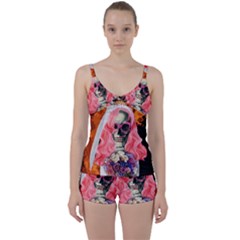 Bride From Hell Tie Front Two Piece Tankini by Valentinaart