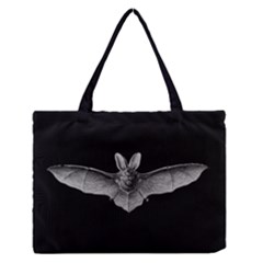 1904 Haeckel Chiroptera Black Medium Zipper Tote Bag by EndlessVintage