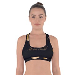 Moon Child Cross Back Sports Bra by Valentinaart