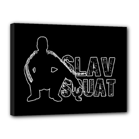 Slav Squat Canvas 16  X 12  by Valentinaart