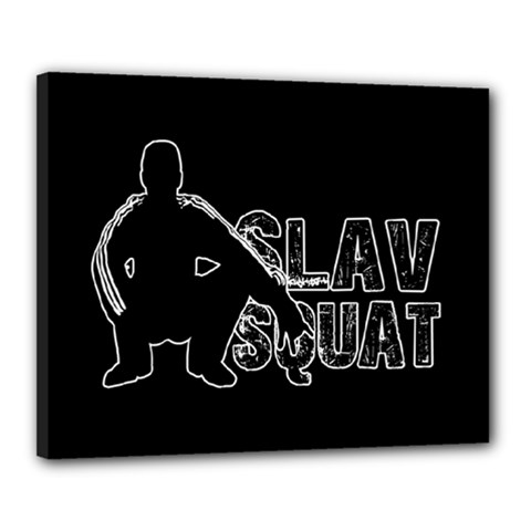 Slav Squat Canvas 20  X 16  by Valentinaart