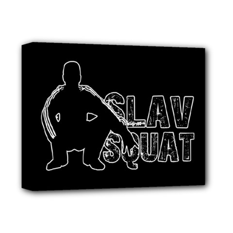 Slav Squat Deluxe Canvas 14  X 11  by Valentinaart