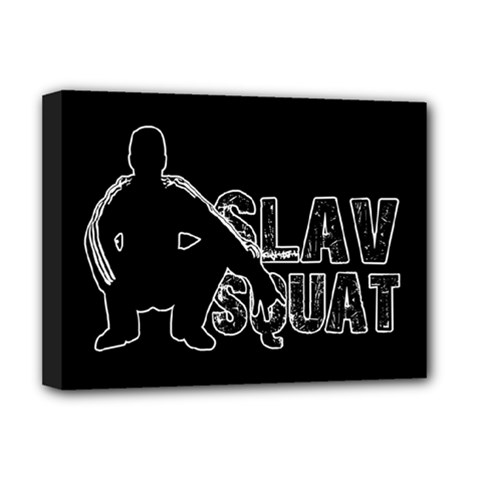 Slav Squat Deluxe Canvas 16  X 12   by Valentinaart