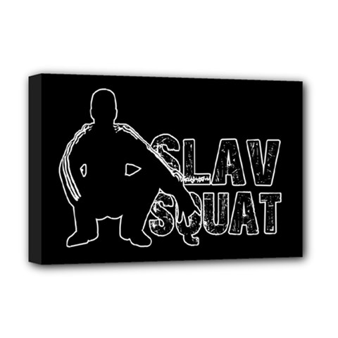 Slav Squat Deluxe Canvas 18  X 12   by Valentinaart