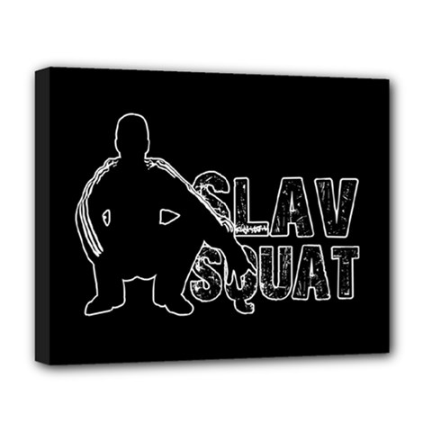 Slav Squat Deluxe Canvas 20  X 16   by Valentinaart