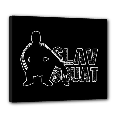 Slav Squat Deluxe Canvas 24  X 20   by Valentinaart