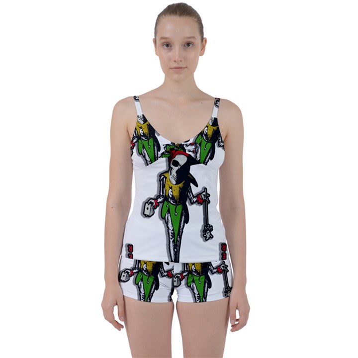 Joker  Tie Front Two Piece Tankini