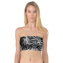 Tattoo Tribal Owl Bandeau Top by Valentinaart