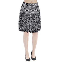 Tattoo Tribal Owl Pleated Skirt by Valentinaart