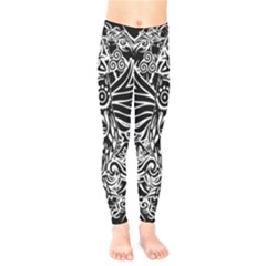 Tattoo Tribal Owl Kids  Legging by Valentinaart