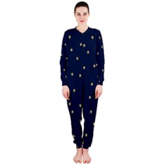 Navy/gold Stars Onepiece Jumpsuit (ladies)  by Colorfulart23