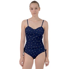 Navy/gold Stars Sweetheart Tankini Set