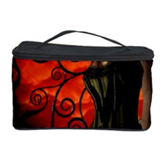 Steampunk, Wonderful Steampunk Lady In The Night Cosmetic Storage Case by FantasyWorld7