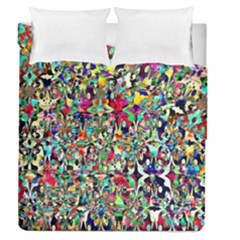 Psychedelic Background Duvet Cover Double Side (queen Size) by Colorfulart23