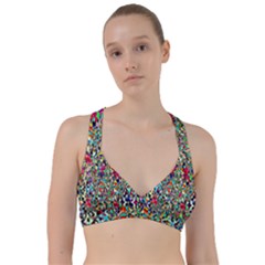 Psychedelic Background Sweetheart Sports Bra