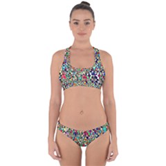 Psychedelic Background Cross Back Hipster Bikini Set by Colorfulart23