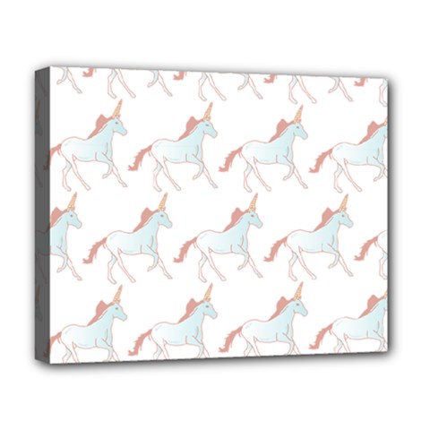 Unicorn Pattern Deluxe Canvas 20  X 16  