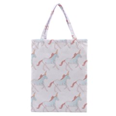 Unicorn Pattern Classic Tote Bag by paulaoliveiradesign