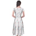 Unicorn Pattern Cap Sleeve Wrap Front Dress View2