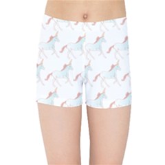 Unicorn Pattern Kids Sports Shorts