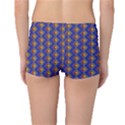 Blue Geometric Losangle Pattern Boyleg Bikini Bottoms View2