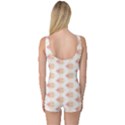 Geometric Losangle Pattern Rosy One Piece Boyleg Swimsuit View2