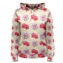 Yellow Floral Roses Pattern Women s Pullover Hoodie by paulaoliveiradesign