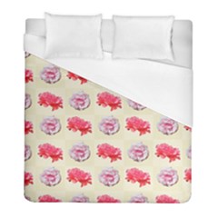 Yellow Floral Roses Pattern Duvet Cover (full/ Double Size)