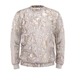 Off White Lace Pattern Men s Sweatshirt by paulaoliveiradesign