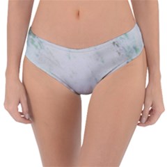 Greenish Marble Texture Pattern Reversible Classic Bikini Bottoms