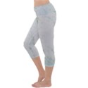 Greenish Marble Texture Pattern Capri Yoga Leggings View2