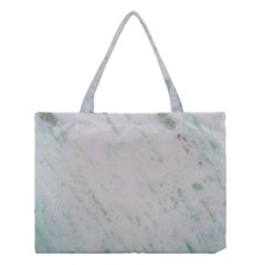 Greenish Marble Texture Pattern Medium Tote Bag by paulaoliveiradesign