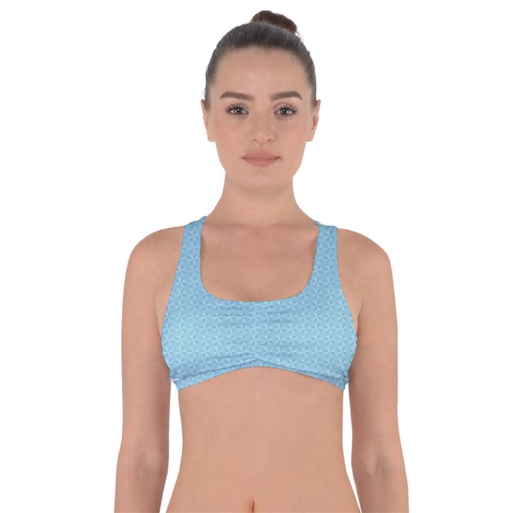 Blue Pattern Got No Strings Sports Bra