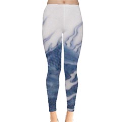 Blue Chinese Dragon Leggings  by paulaoliveiradesign