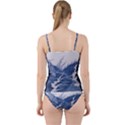 Blue Chinese Dragon Cut Out Top Tankini Set View2