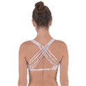 white sparkle glitter pattern Got No Strings Sports Bra View2