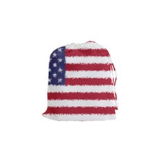 Flag Of The United States America Drawstring Pouches (small) 