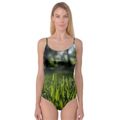 Green Grass Field Camisole Leotard 