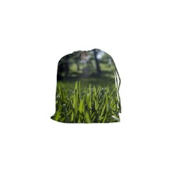 Green Grass Field Drawstring Pouches (xs) 