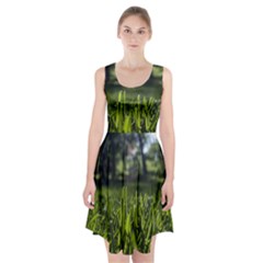 Green Grass Field Racerback Midi Dress