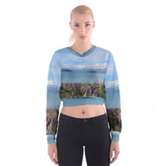 Lake Tekapo New Zealand Landscape Photography Cropped Sweatshirt by paulaoliveiradesign