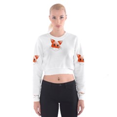 Animal Image Fox Cropped Sweatshirt by BangZart