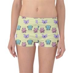 Animals Pastel Children Colorful Reversible Boyleg Bikini Bottoms by BangZart