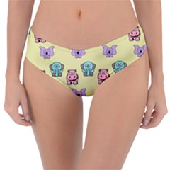 Animals Pastel Children Colorful Reversible Classic Bikini Bottoms by BangZart