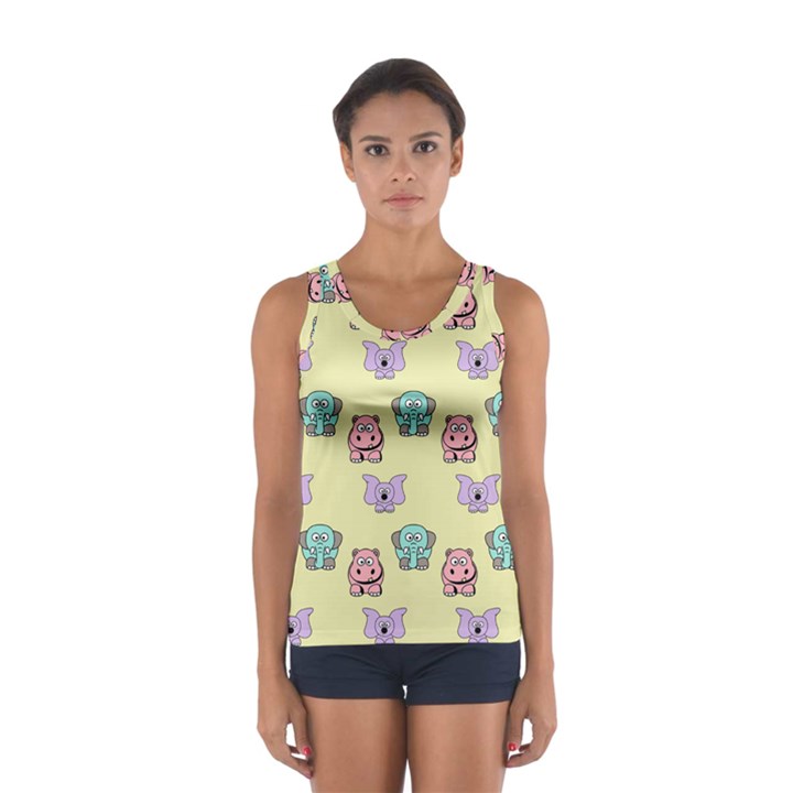 Animals Pastel Children Colorful Sport Tank Top 